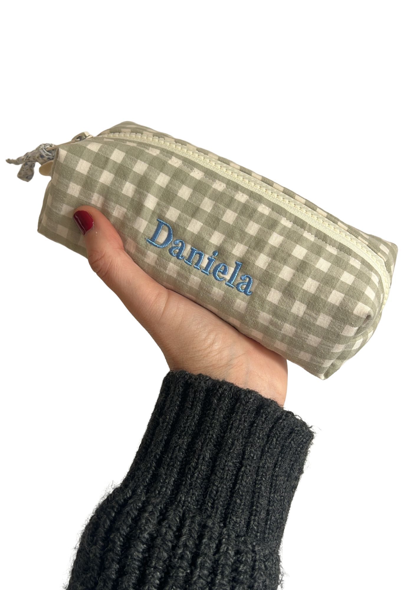 Estuche cuadros verde