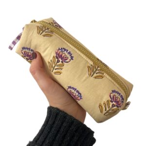 Estuche Flores Amarillo