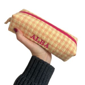 Estuche cuadros naranja